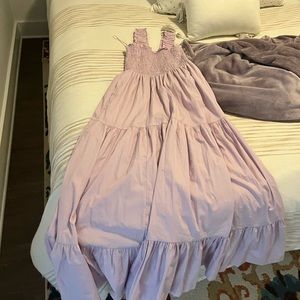 Smocked Bodice easy maxi dress Abercrombie size S